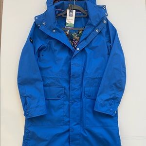 NWT Joules Blue Raincoat Size US 6